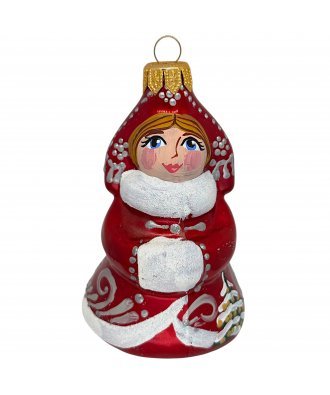 Ёлочная игрушка "Барышня в красном" (Эвис)