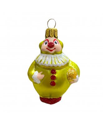 Ёлочная игрушка "Мини Клоун" (Бирюсинка) жёлтый