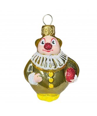 Ёлочная игрушка "Мини Клоун" (Бирюсинка) золотистый