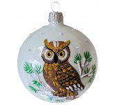 Ёлочный шар 75 мм "Филин" (Ёлочка)