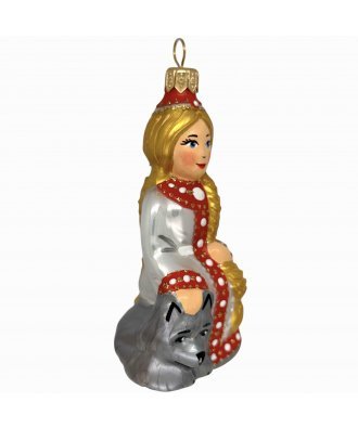 Ёлочная игрушка "Царевна с волком" (ЭВИС)