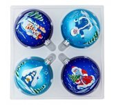 набор ёлочных шаров 4х75 "В гостях у сказки" (Ёлочка)