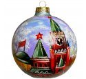 Ёлочный шар 100 мм "Спасская башня Кремля" (ЭВИС)
