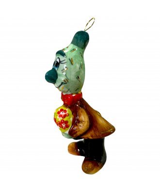 Ёлочная игрушка "Садовник Кактус" (Лефортовский фарфор)