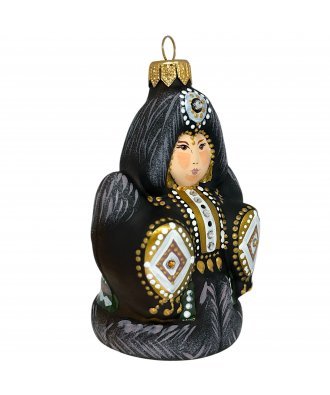 Ёлочная игрушка "Хотун - Госпожа мама 2" (Эвис) в коричневом