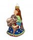 Ёлочная игрушка "Девочка на лошадке" (ЭВИС)