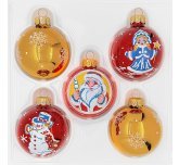 набор ёлочных шаров 5х60 мм "Чудо" (Ёлочка)