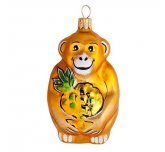 фигурка "Обезьянка" с ананасом (Ёлочка)