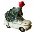 Ёлочная игрушка "Машинка с ёлкой" (Фарфоровая мануфактура) 