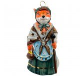 Ёлочная игрушка "Лиса Алиса" (Лефортовский фарфор)