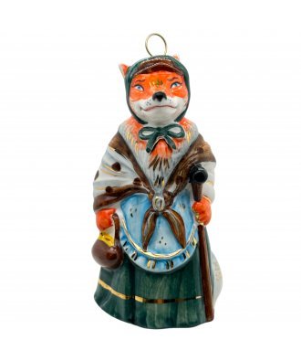 Ёлочная игрушка "Лиса Алиса" (Лефортовский фарфор)