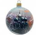 Ёлочный  шар 100 мм "Новодевичей монастырь" (Бартош) 