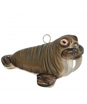 Ёлочная игрушка "Морж"  (Фарфоровая мануфактура СПб)