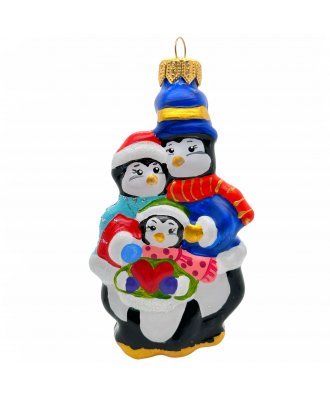Ёлочная игрушка "Семейка  пингвинов" (Эвис) 