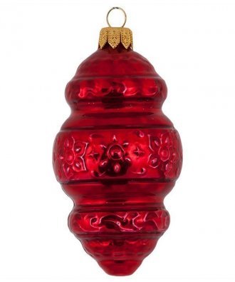 Ёлочная игрушка "Подвеска" (Рождественское яблоко) красный