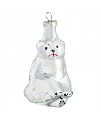 Ёлочная игрушка"Белый медведь" (Малая Вишера)