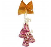 подвеска на ленте "Сюрприз" 5 колокольчиков (Иней)