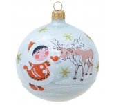 Ёлочный шар 85 мм "Мичил" (Елочка)