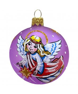 Ёлочный шар 60 мм "Ангелочек" (Ёлочка)