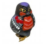 Ёлочная игрушка "Птичка певчая-06" (ЭВИС) Снегирь