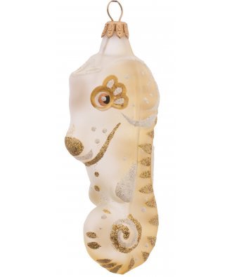Ёлочная игрушка "Морской конёк" (Бирюсинка) золотистый