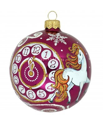 Ёлочный шар 100 мм "Часы" Зодиак (Ёлочка)