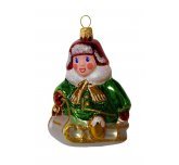 Ёлочная игрушка "Мальчик на санках" (Ёлочка)