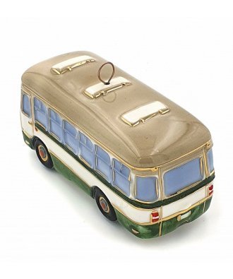 Ёлочная игрушка "Автобус ЛиАЗ" (Фарфоровая мануфактура)
