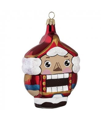 Ёлочная игрушка "Щелкунчик" (Бирюсинка) в красном