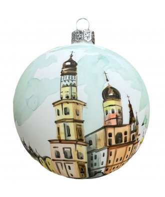 Ёлочный шар 100 мм "Москва. Колокольня Ивана Великого" (Винтажный шар)