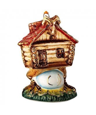 Ёлочная игрушка "Избушка на курьих ножках" (Лефортовский фарфор)