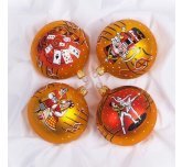 набор ёлочных шаров 4х85 мм "Вариации"  (Ёлочка)