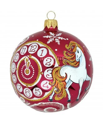 Ёлочный шар 100 мм "Часы" Зодиак (Ёлочка)