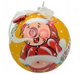 Ёлочный шар 100 мм "Не ждали?" (Мария)