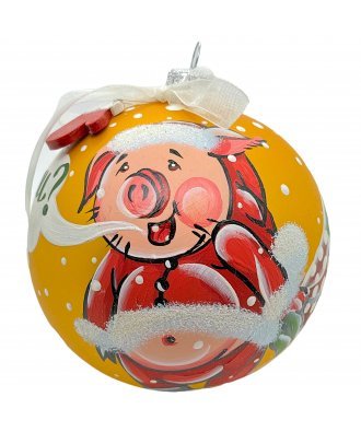 Ёлочный шар 100 мм "Не ждали?" (Мария)