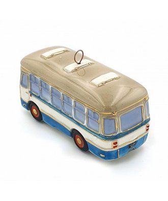 Ёлочная игрушка "Автобус ЛиАЗ" (Фарфоровая мануфактура)