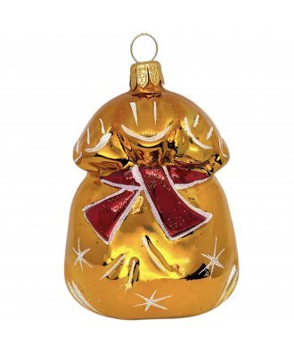 Ёлочная игрушка "Подарок Лошадка" (Ёлочка) золотой