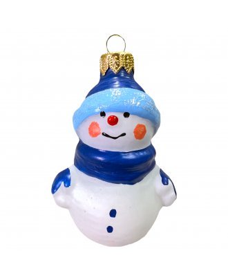 Ёлочная игрушка "Снеговичок в синем" (Эвис)