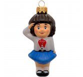 Ёлочная игрушка "Пионерка - 2" (ЭВИС) в парадной форме