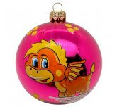 Ёлочный шар 85 мм "Дракоша - 3"