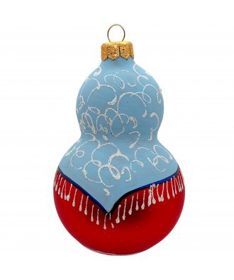 Ёлочная игрушка "Девочка с иконой" (Винтажный шар)