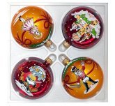 Набор ёлочных шаров 4х75мм "Щелкунчик"  (Ёлочка)