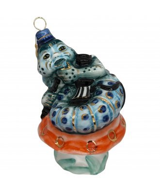 Ёлочная игрушка "Гусеница" (Лефортовский фарфор)