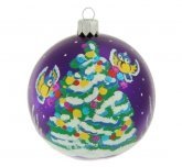 Ёлочный шар 85 мм "Лесная ель" (Ёлочка)