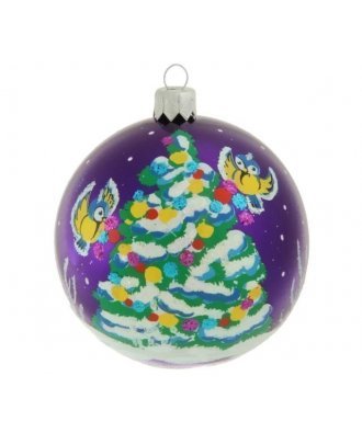 Ёлочный шар 85 мм "Лесная ель" (Ёлочка)