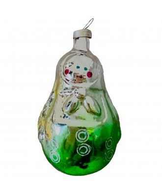 Ёлочная игрушка "Матрёшка" (Малая Вишера) зелёная