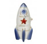 Ёлочная игрушка "Ракета" (Фарфоровая мануфактура СПб)