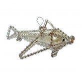 монтажная игрушка "Самолётик" (Ёлочка) серебристый