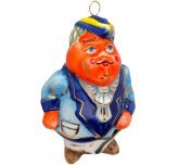ёлочная игрушка "Барон Апельсин" (Лефортовский фарфор)