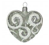 Ёлочная игрушка - сердечко "Кокетка" (Ёлочка)